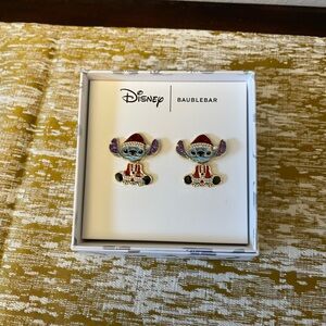 🎄Disney Baublebar Stitch Santa Christmas Dangle Earrings